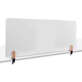 Legamaster Whiteboard-Tischtrennwand Elements, Stahl emailliert, inkl. 2 Tischklemmen, B 1600 x H 600 x T 11 mm